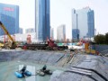 上海市铁狮门桩基施工现场