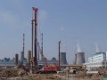 魏棉六电项目施工现场